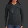 Ladies 100% Ring Spun Cotton Long Sleeve Hooded T Shirt Thumbnail