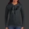 Ladies 100% Ring Spun Cotton Long Sleeve Hooded T Shirt Thumbnail