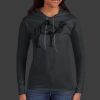 Ladies 100% Ring Spun Cotton Long Sleeve Hooded T Shirt Thumbnail