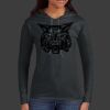 Ladies 100% Ring Spun Cotton Long Sleeve Hooded T Shirt Thumbnail