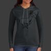 Ladies 100% Ring Spun Cotton Long Sleeve Hooded T Shirt Thumbnail