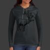 Ladies 100% Ring Spun Cotton Long Sleeve Hooded T Shirt Thumbnail
