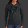 Ladies 100% Ring Spun Cotton Long Sleeve Hooded T Shirt Thumbnail