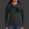 Ladies 100% Ring Spun Cotton Long Sleeve Hooded T Shirt Thumbnail