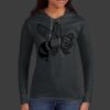 Ladies 100% Ring Spun Cotton Long Sleeve Hooded T Shirt Thumbnail