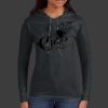 Ladies 100% Ring Spun Cotton Long Sleeve Hooded T Shirt Thumbnail