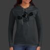 Ladies 100% Ring Spun Cotton Long Sleeve Hooded T Shirt Thumbnail