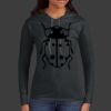 Ladies 100% Ring Spun Cotton Long Sleeve Hooded T Shirt Thumbnail