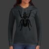 Ladies 100% Ring Spun Cotton Long Sleeve Hooded T Shirt Thumbnail