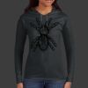 Ladies 100% Ring Spun Cotton Long Sleeve Hooded T Shirt Thumbnail