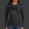 Ladies 100% Ring Spun Cotton Long Sleeve Hooded T Shirt Thumbnail