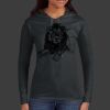 Ladies 100% Ring Spun Cotton Long Sleeve Hooded T Shirt Thumbnail