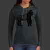 Ladies 100% Ring Spun Cotton Long Sleeve Hooded T Shirt Thumbnail