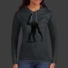 Ladies 100% Ring Spun Cotton Long Sleeve Hooded T Shirt Thumbnail