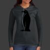 Ladies 100% Ring Spun Cotton Long Sleeve Hooded T Shirt Thumbnail