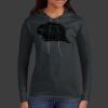 Ladies 100% Ring Spun Cotton Long Sleeve Hooded T Shirt Thumbnail