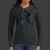 Ladies 100% Ring Spun Cotton Long Sleeve Hooded T Shirt Thumbnail