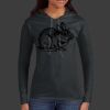 Ladies 100% Ring Spun Cotton Long Sleeve Hooded T Shirt Thumbnail
