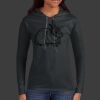 Ladies 100% Ring Spun Cotton Long Sleeve Hooded T Shirt Thumbnail