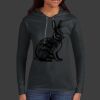 Ladies 100% Ring Spun Cotton Long Sleeve Hooded T Shirt Thumbnail