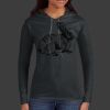 Ladies 100% Ring Spun Cotton Long Sleeve Hooded T Shirt Thumbnail