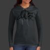 Ladies 100% Ring Spun Cotton Long Sleeve Hooded T Shirt Thumbnail