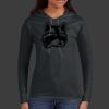 Ladies 100% Ring Spun Cotton Long Sleeve Hooded T Shirt Thumbnail
