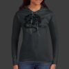 Ladies 100% Ring Spun Cotton Long Sleeve Hooded T Shirt Thumbnail