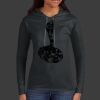 Ladies 100% Ring Spun Cotton Long Sleeve Hooded T Shirt Thumbnail