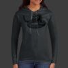 Ladies 100% Ring Spun Cotton Long Sleeve Hooded T Shirt Thumbnail