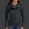 Ladies 100% Ring Spun Cotton Long Sleeve Hooded T Shirt Thumbnail