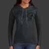 Ladies 100% Ring Spun Cotton Long Sleeve Hooded T Shirt Thumbnail