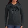 Ladies 100% Ring Spun Cotton Long Sleeve Hooded T Shirt Thumbnail