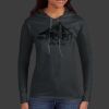 Ladies 100% Ring Spun Cotton Long Sleeve Hooded T Shirt Thumbnail