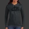 Ladies 100% Ring Spun Cotton Long Sleeve Hooded T Shirt Thumbnail