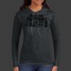Ladies 100% Ring Spun Cotton Long Sleeve Hooded T Shirt Thumbnail