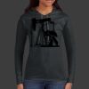 Ladies 100% Ring Spun Cotton Long Sleeve Hooded T Shirt Thumbnail