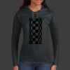 Ladies 100% Ring Spun Cotton Long Sleeve Hooded T Shirt Thumbnail