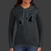 Ladies 100% Ring Spun Cotton Long Sleeve Hooded T Shirt Thumbnail