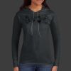 Ladies 100% Ring Spun Cotton Long Sleeve Hooded T Shirt Thumbnail