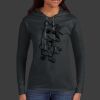 Ladies 100% Ring Spun Cotton Long Sleeve Hooded T Shirt Thumbnail