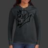 Ladies 100% Ring Spun Cotton Long Sleeve Hooded T Shirt Thumbnail