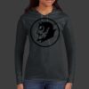 Ladies 100% Ring Spun Cotton Long Sleeve Hooded T Shirt Thumbnail