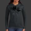 Ladies 100% Ring Spun Cotton Long Sleeve Hooded T Shirt Thumbnail