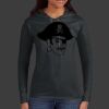 Ladies 100% Ring Spun Cotton Long Sleeve Hooded T Shirt Thumbnail