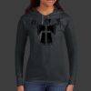 Ladies 100% Ring Spun Cotton Long Sleeve Hooded T Shirt Thumbnail
