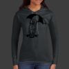 Ladies 100% Ring Spun Cotton Long Sleeve Hooded T Shirt Thumbnail