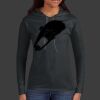 Ladies 100% Ring Spun Cotton Long Sleeve Hooded T Shirt Thumbnail