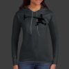 Ladies 100% Ring Spun Cotton Long Sleeve Hooded T Shirt Thumbnail