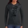 Ladies 100% Ring Spun Cotton Long Sleeve Hooded T Shirt Thumbnail
